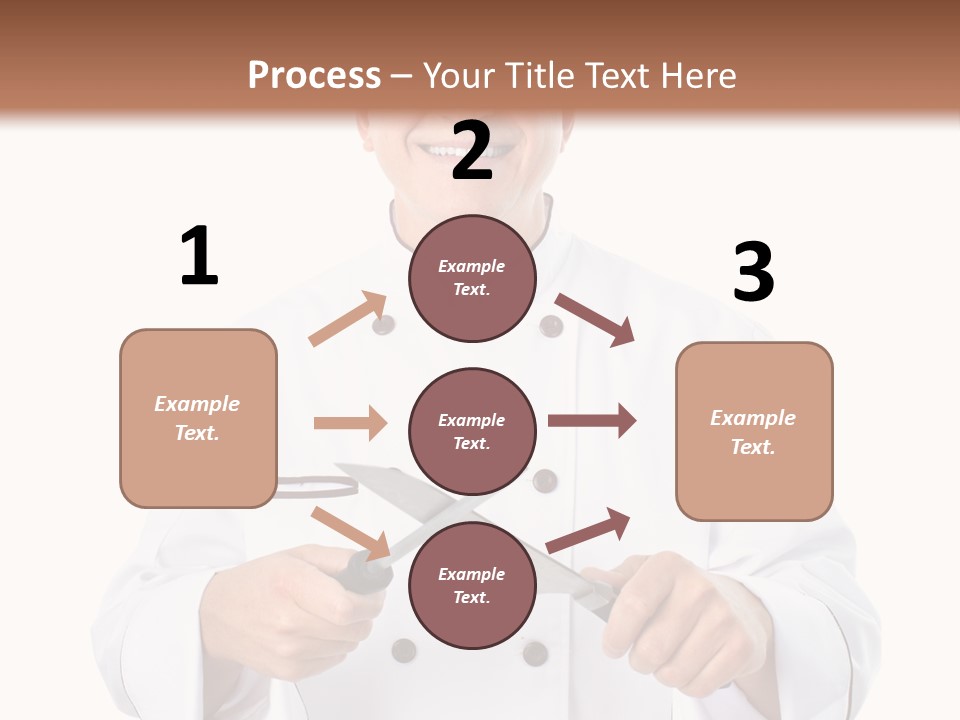 Isolated Smiling Occupation PowerPoint Template