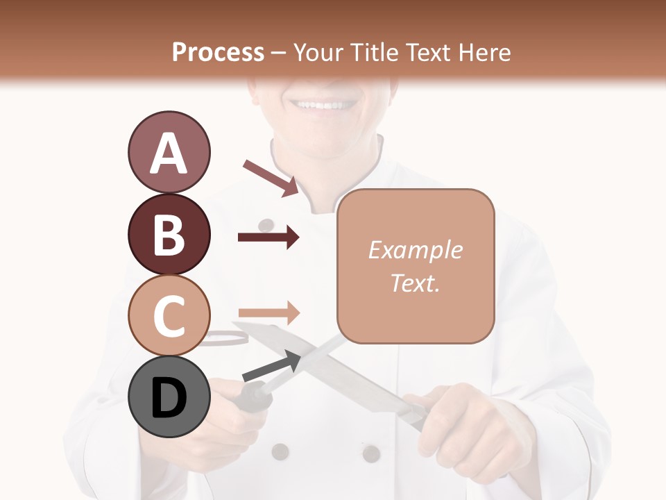 Isolated Smiling Occupation PowerPoint Template