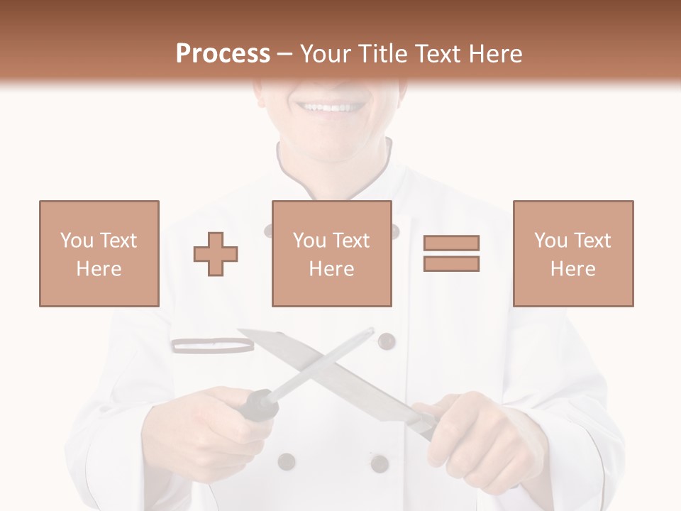 Isolated Smiling Occupation PowerPoint Template