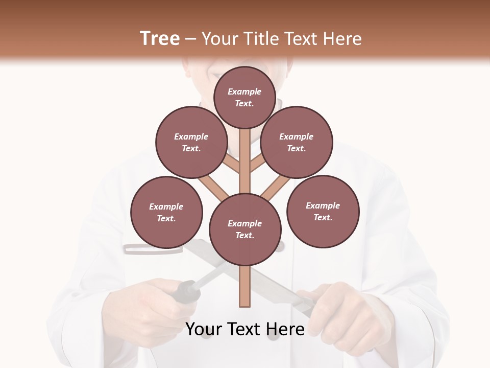 Isolated Smiling Occupation PowerPoint Template