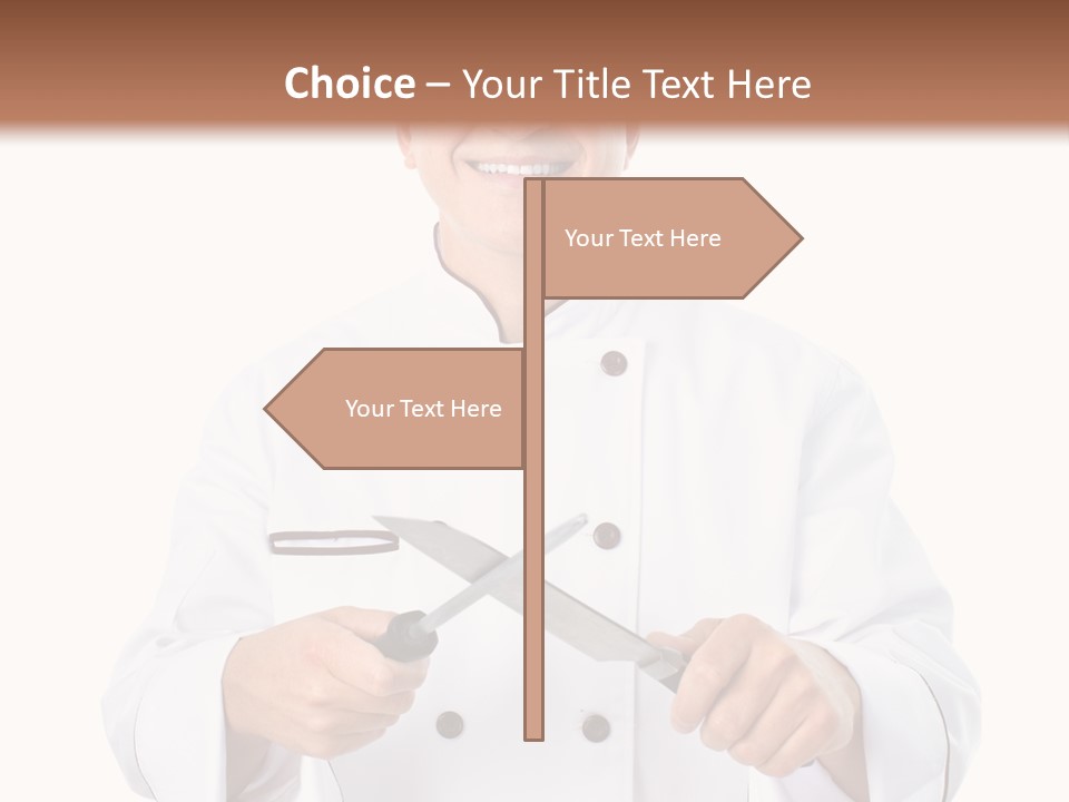 Isolated Smiling Occupation PowerPoint Template