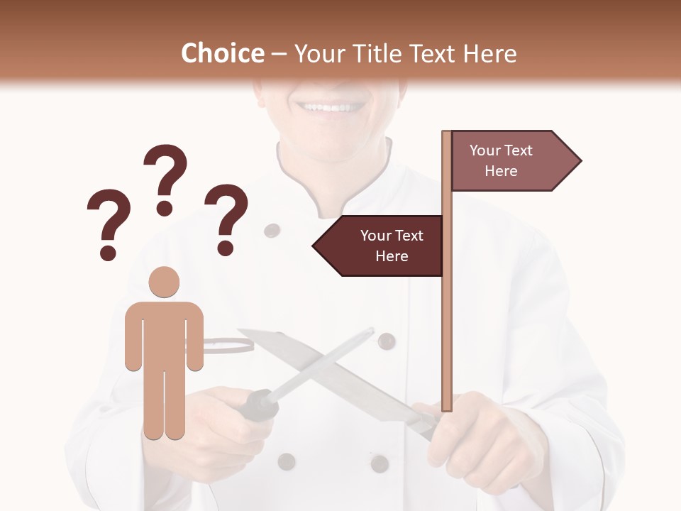 Isolated Smiling Occupation PowerPoint Template