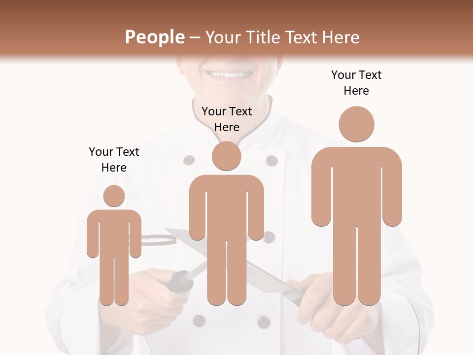 Isolated Smiling Occupation PowerPoint Template