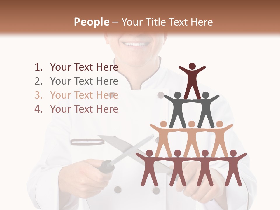 Isolated Smiling Occupation PowerPoint Template