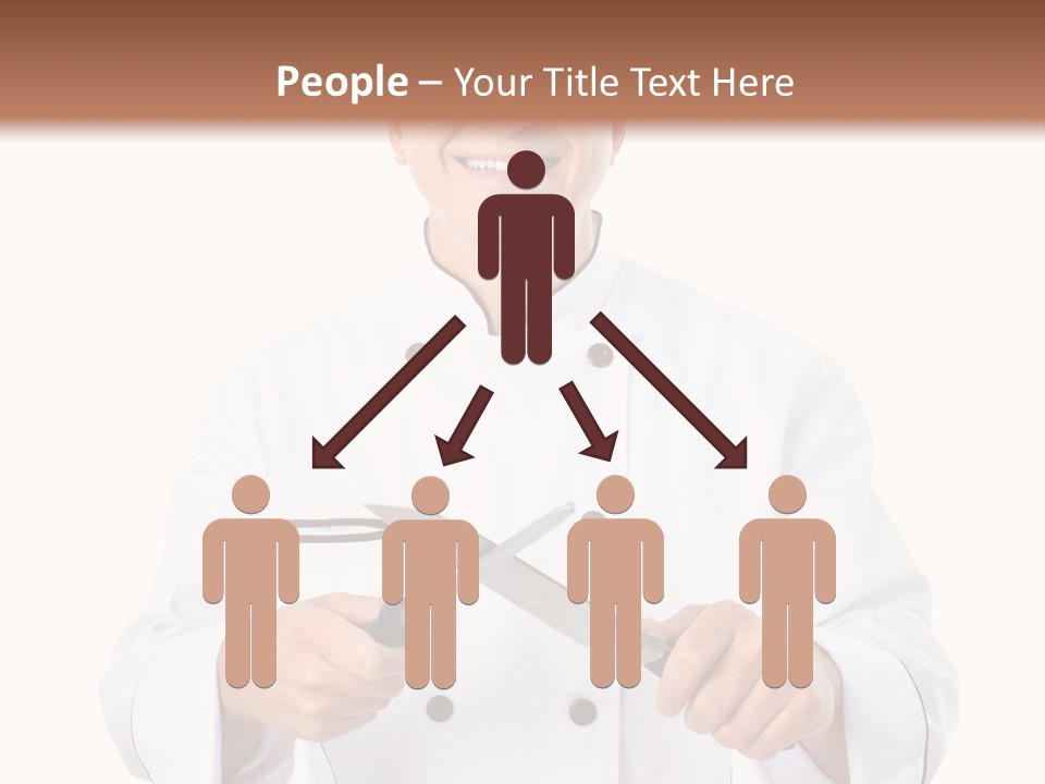 Isolated Smiling Occupation PowerPoint Template