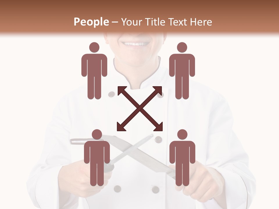 Isolated Smiling Occupation PowerPoint Template