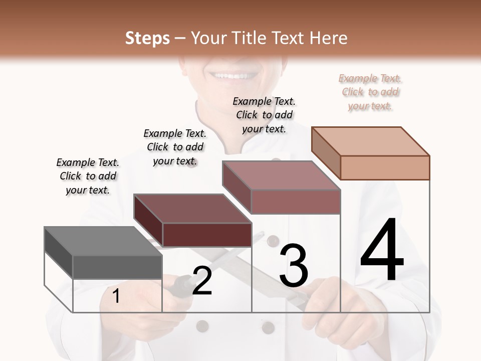 Isolated Smiling Occupation PowerPoint Template