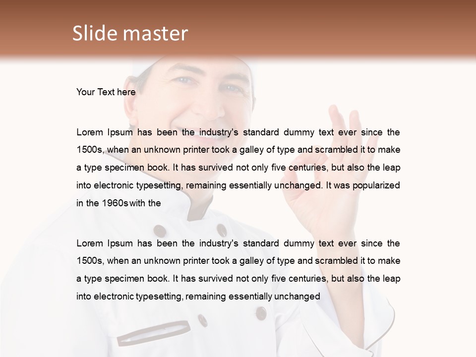 Cook S Worker PowerPoint Template