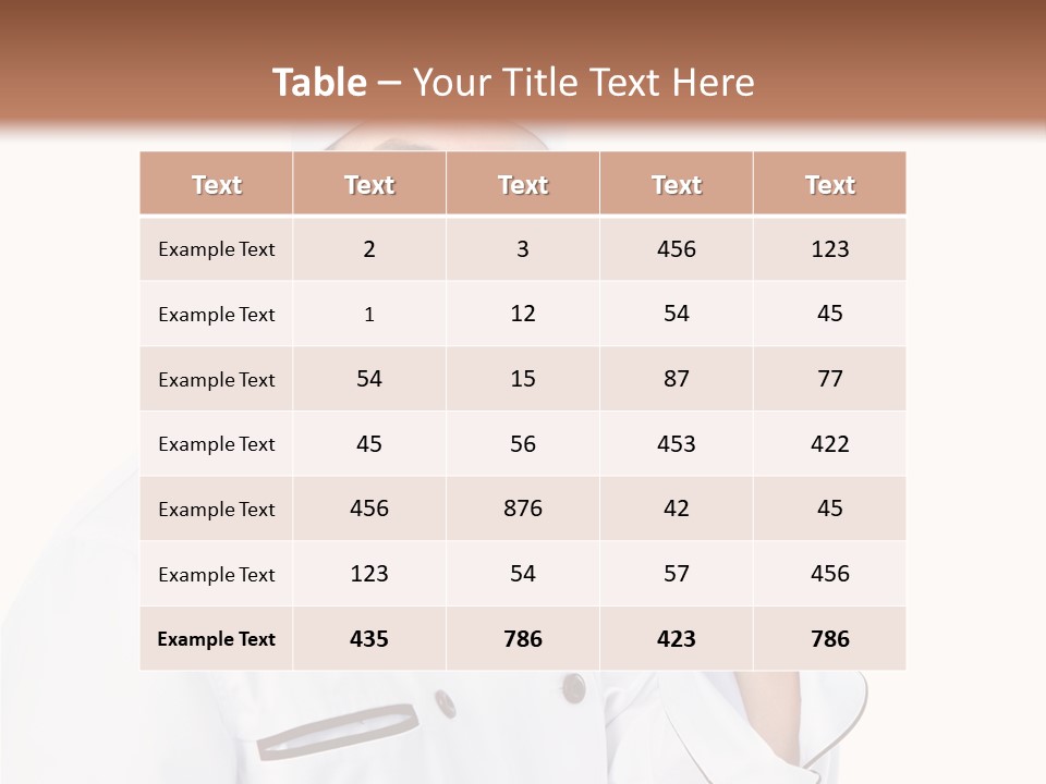 Cook S Worker PowerPoint Template
