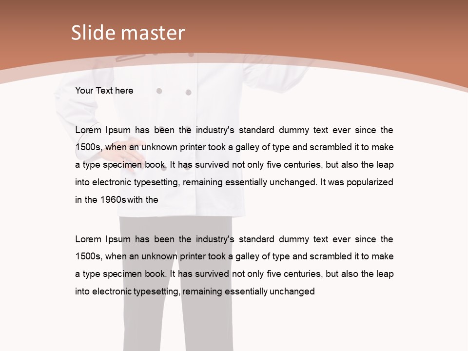 Present Man Staff PowerPoint Template