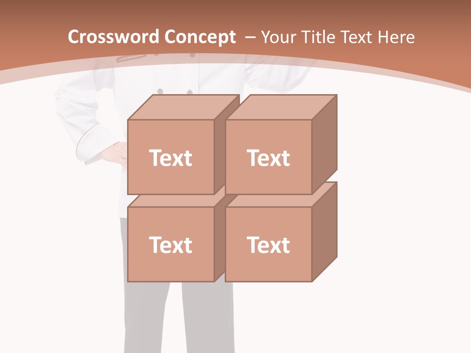 Present Man Staff PowerPoint Template