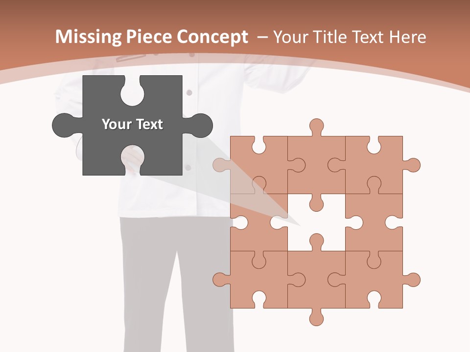 Present Man Staff PowerPoint Template