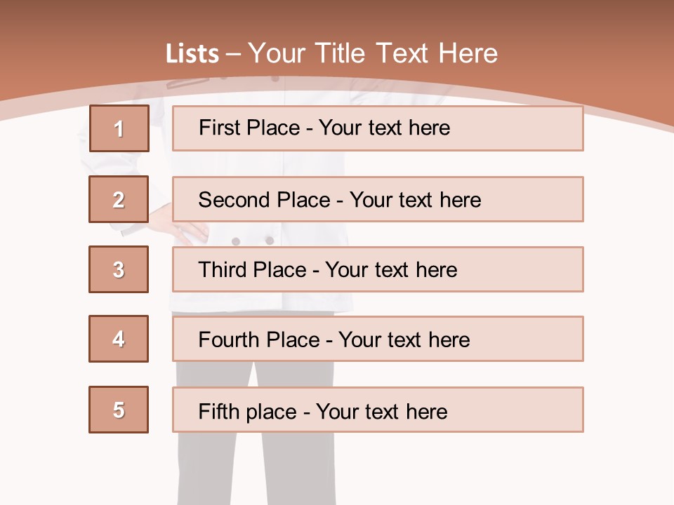 Present Man Staff PowerPoint Template
