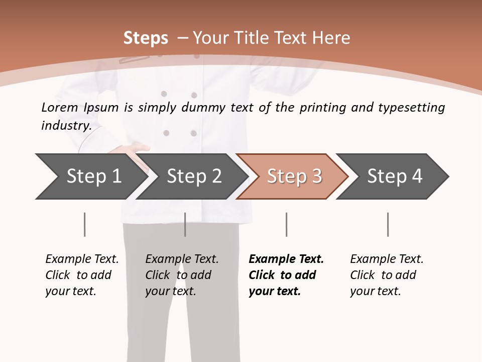 Present Man Staff PowerPoint Template