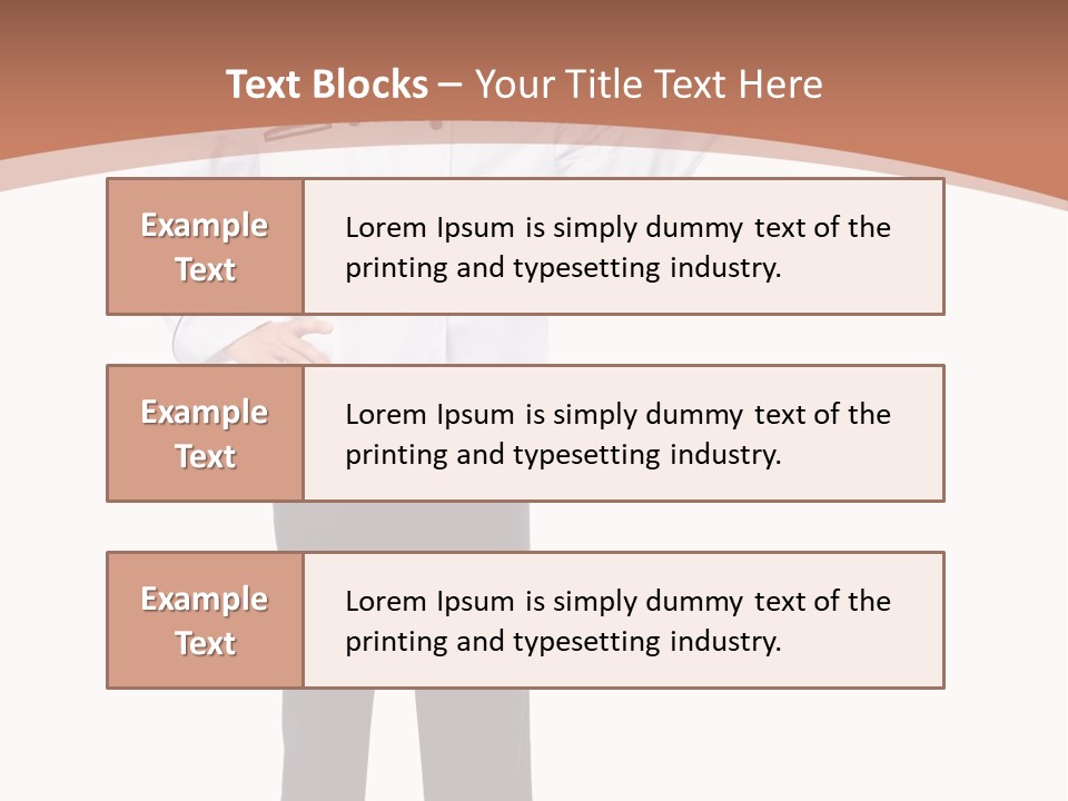 Present Man Staff PowerPoint Template