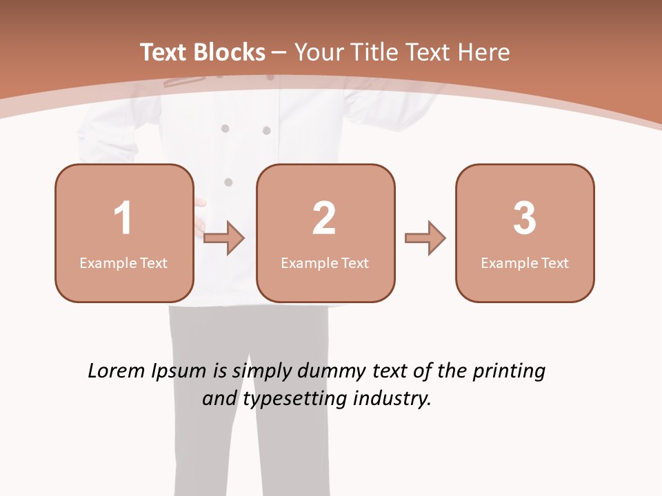 Present Man Staff PowerPoint Template