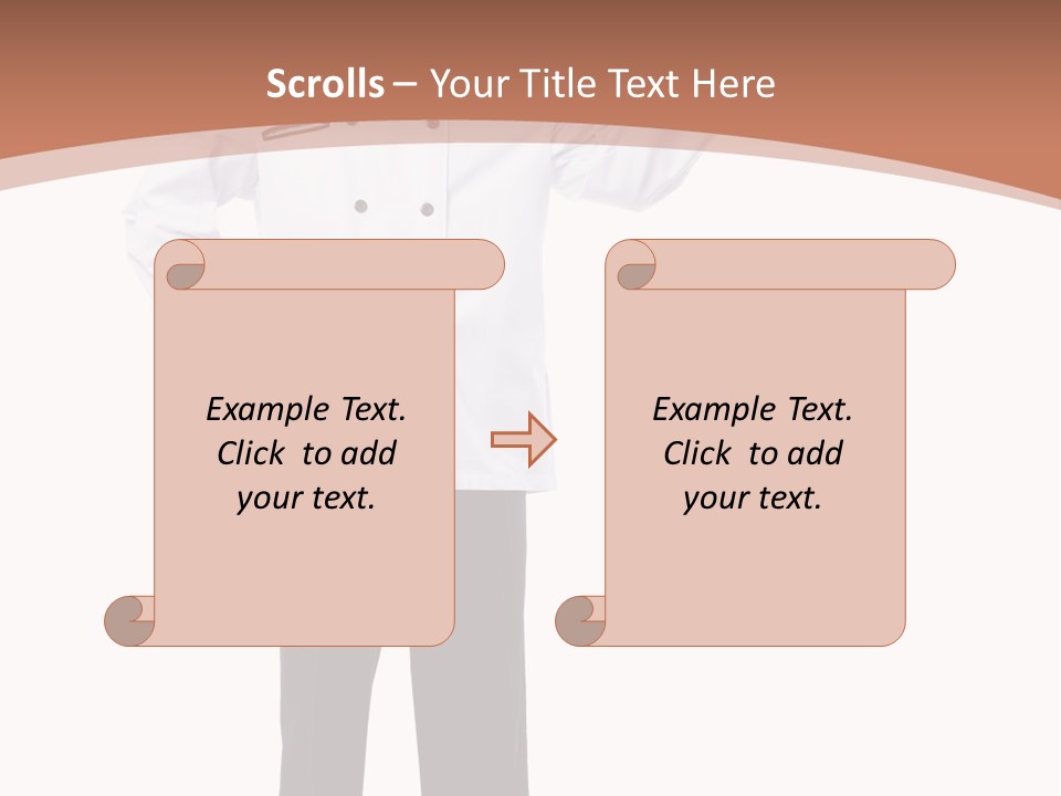 Present Man Staff PowerPoint Template