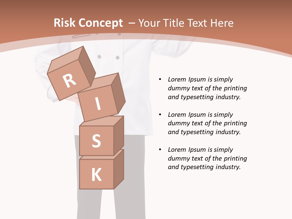 Present Man Staff PowerPoint Template