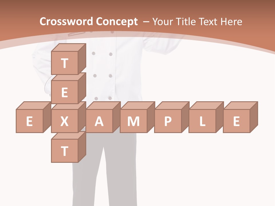 Present Man Staff PowerPoint Template