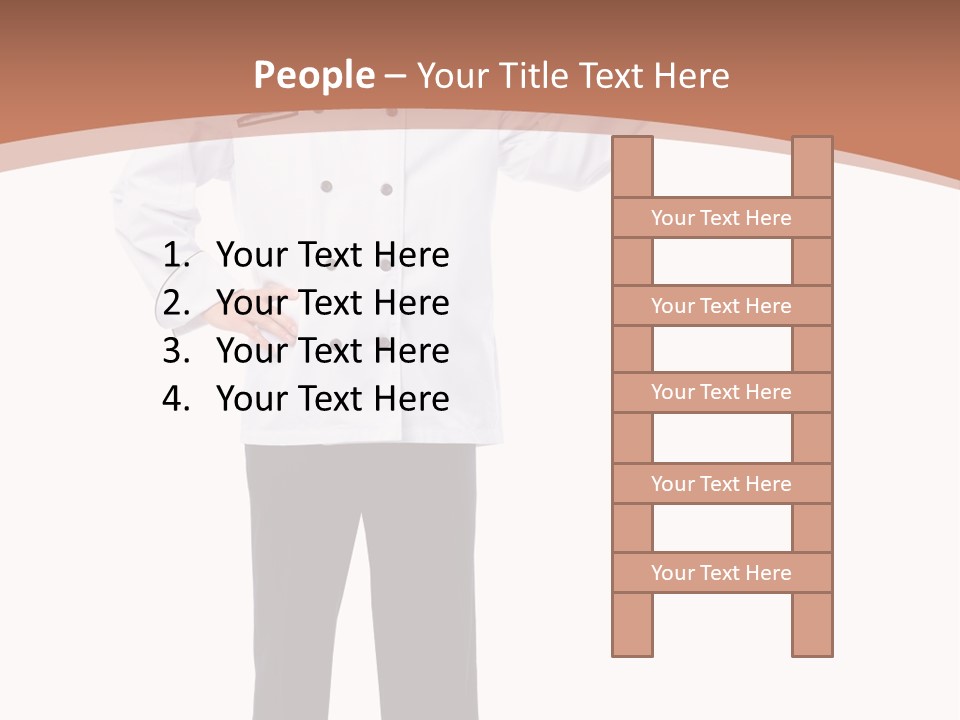 Present Man Staff PowerPoint Template