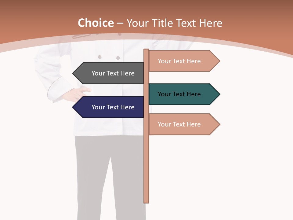 Present Man Staff PowerPoint Template