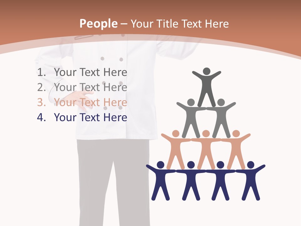 Present Man Staff PowerPoint Template