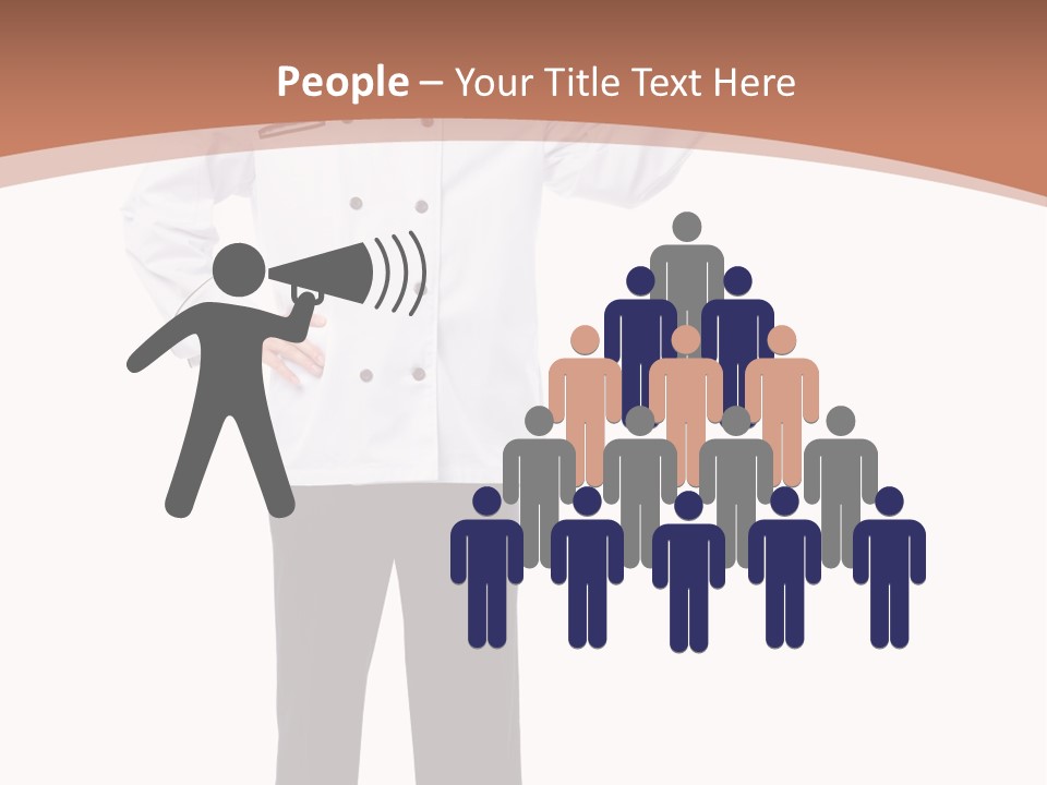 Present Man Staff PowerPoint Template