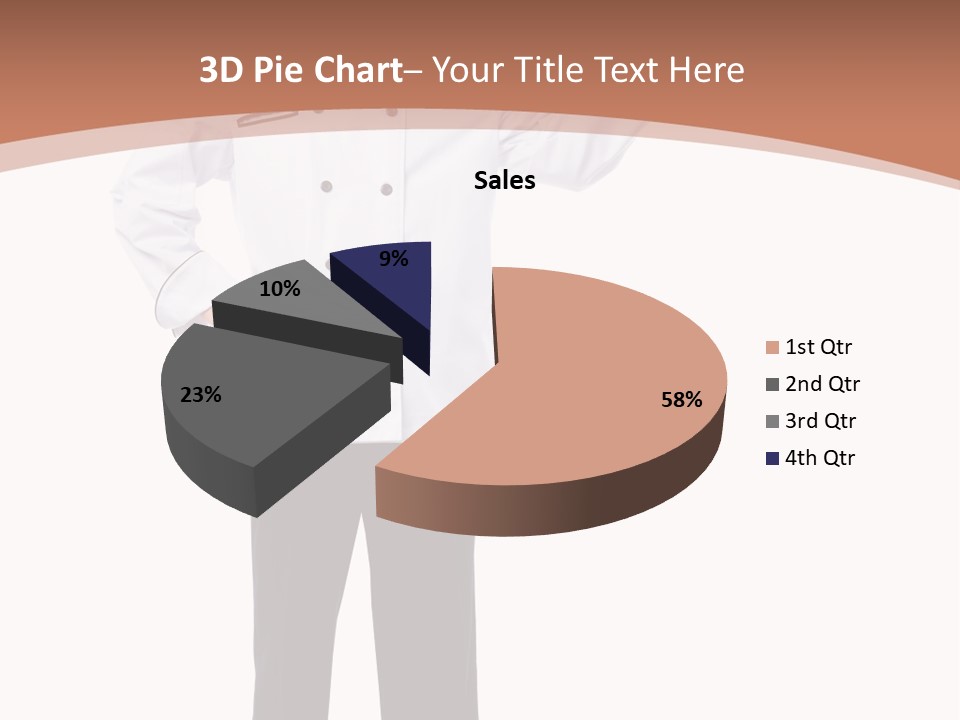 Present Man Staff PowerPoint Template