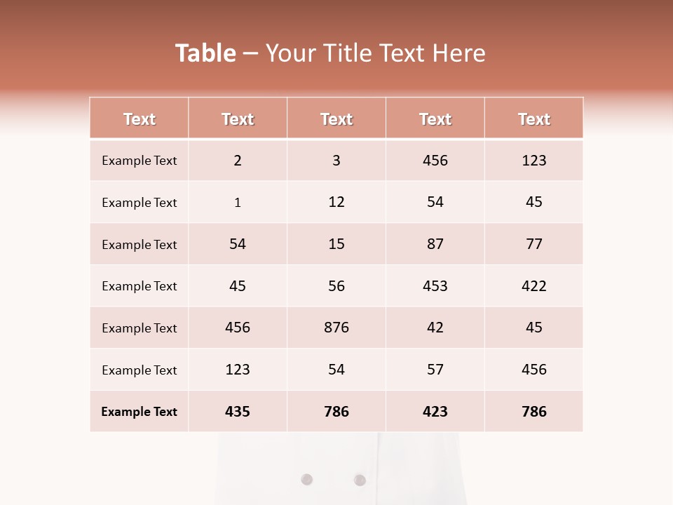 Staff Portrait Uniform PowerPoint Template