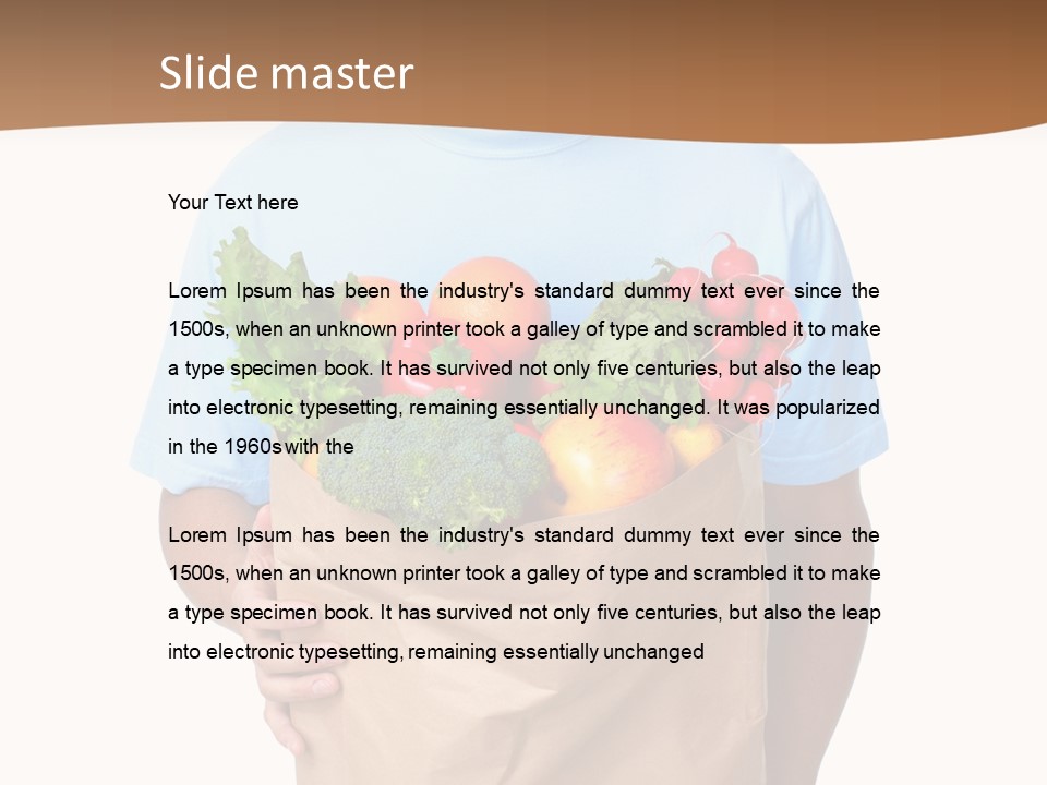 Food Purchase  PowerPoint Template