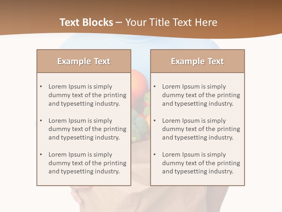 Food Purchase  PowerPoint Template