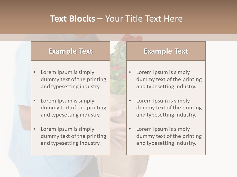 Young Shopper Vitamin PowerPoint Template