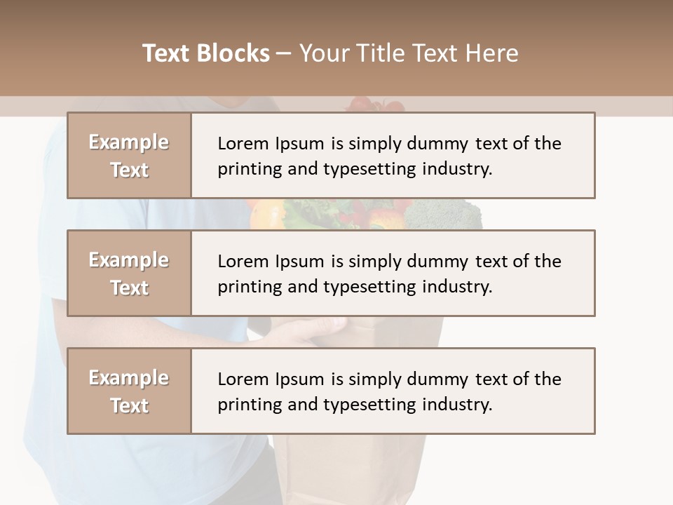 Young Shopper Vitamin PowerPoint Template