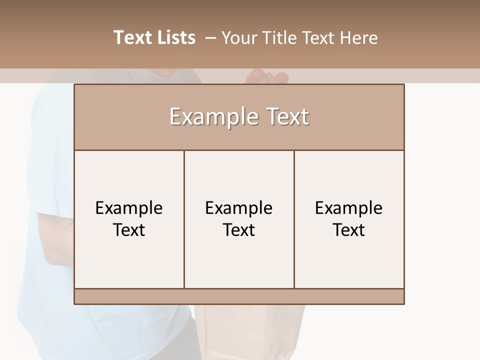 Young Shopper Vitamin PowerPoint Template