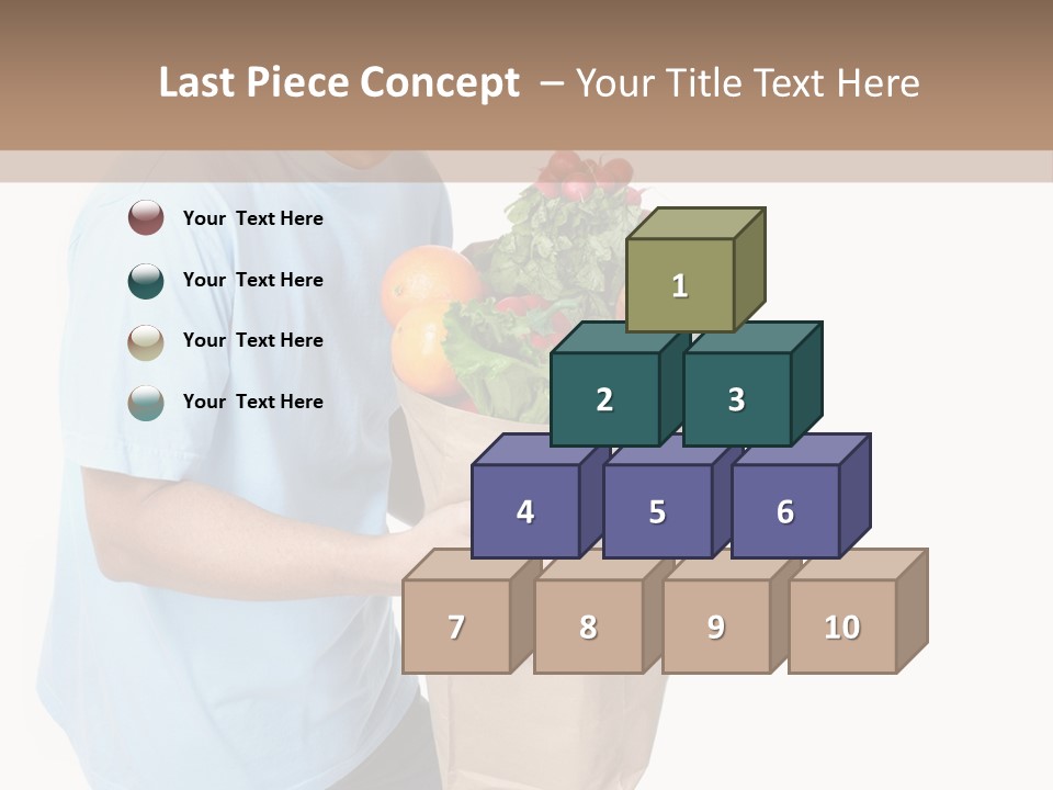 Young Shopper Vitamin PowerPoint Template