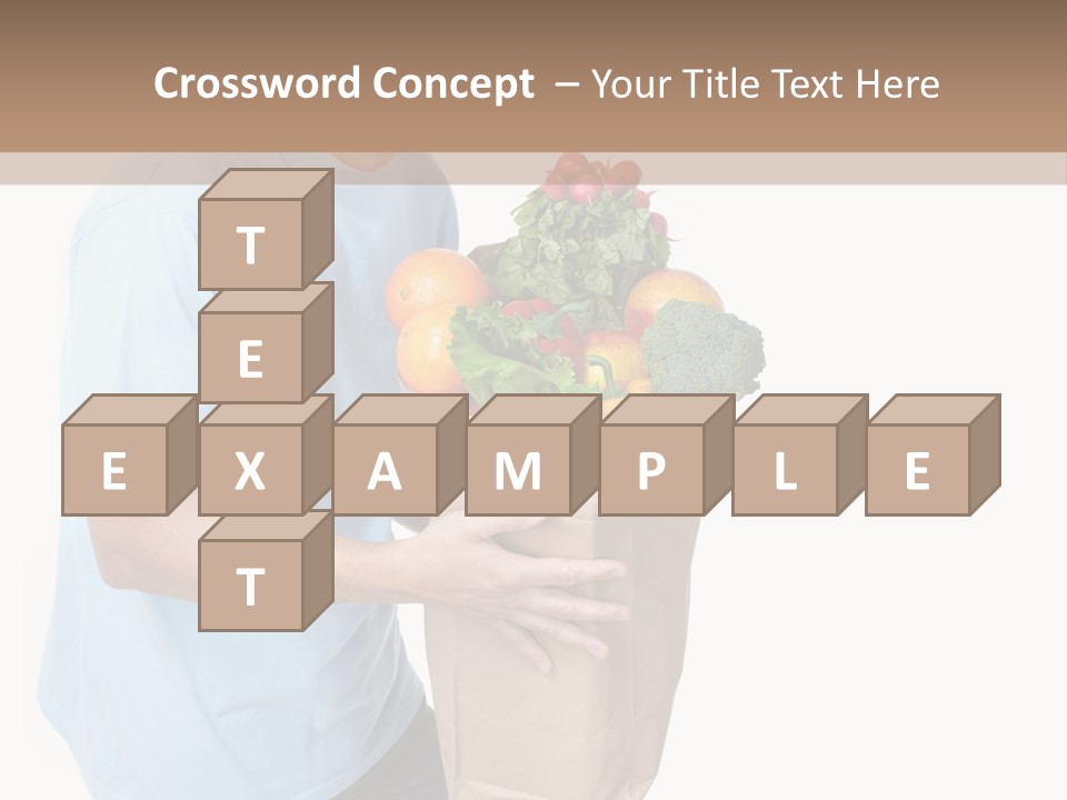 Young Shopper Vitamin PowerPoint Template