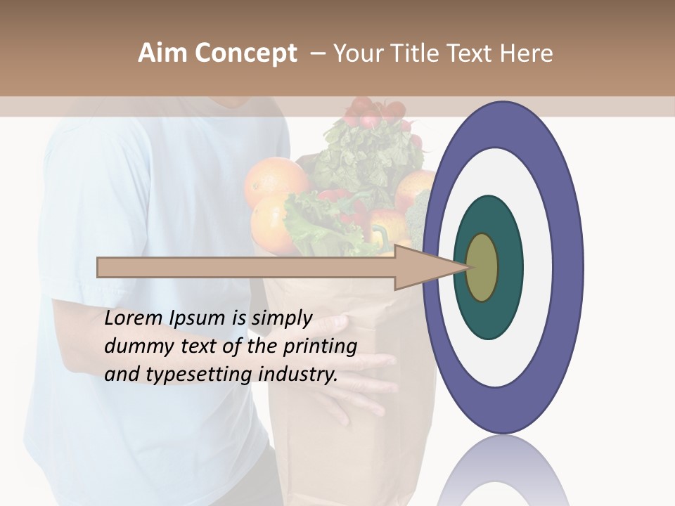Young Shopper Vitamin PowerPoint Template