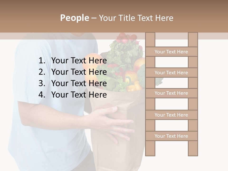 Young Shopper Vitamin PowerPoint Template