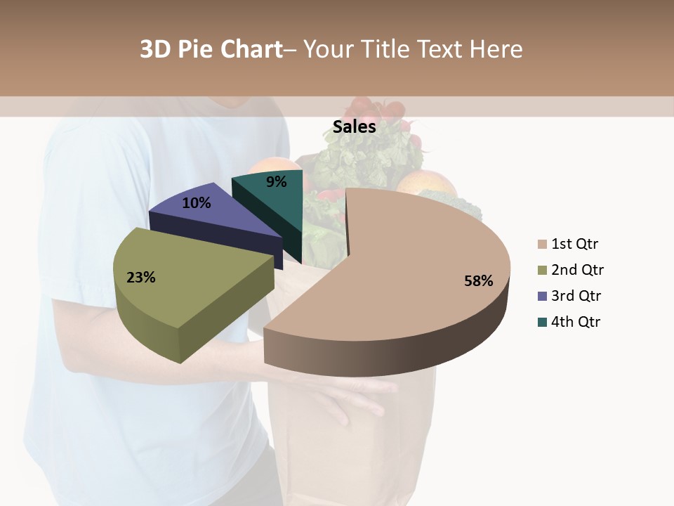 Young Shopper Vitamin PowerPoint Template