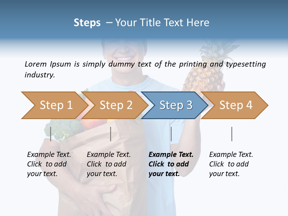 Shopper Customer Vitamin PowerPoint Template