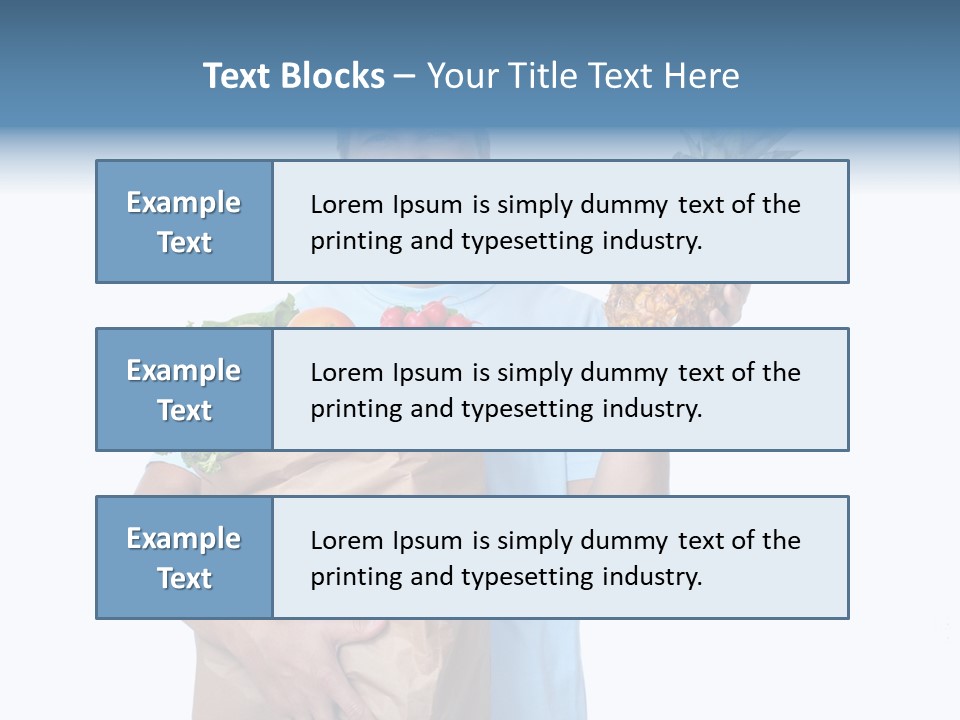 Shopper Customer Vitamin PowerPoint Template