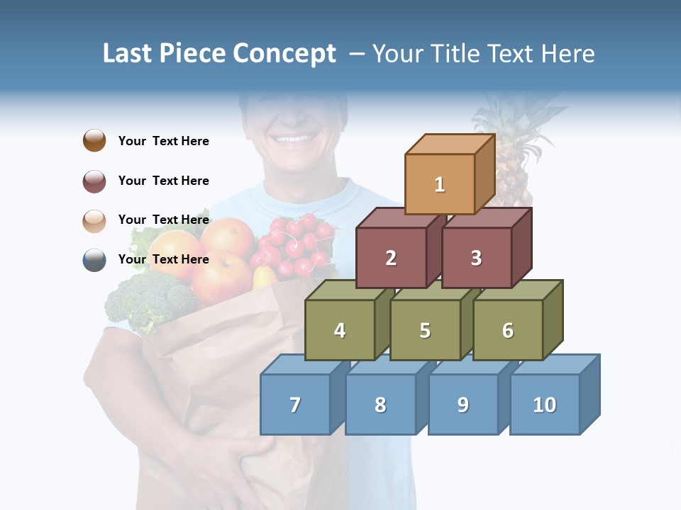 Shopper Customer Vitamin PowerPoint Template
