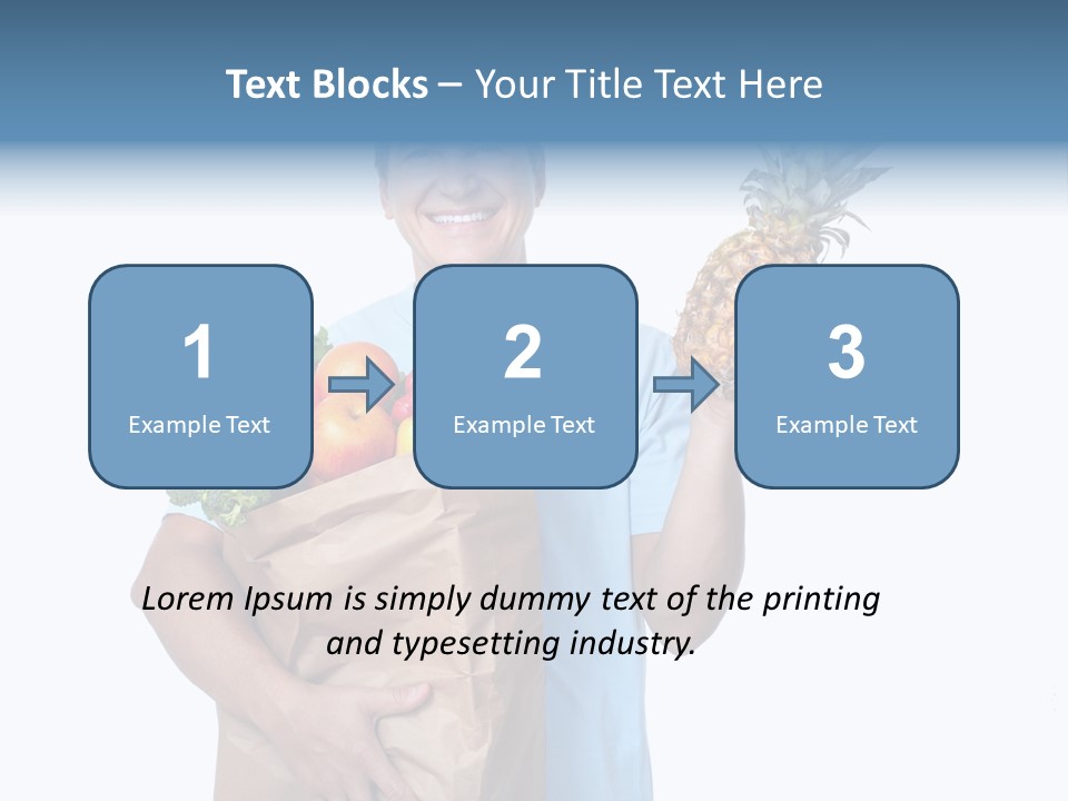 Shopper Customer Vitamin PowerPoint Template