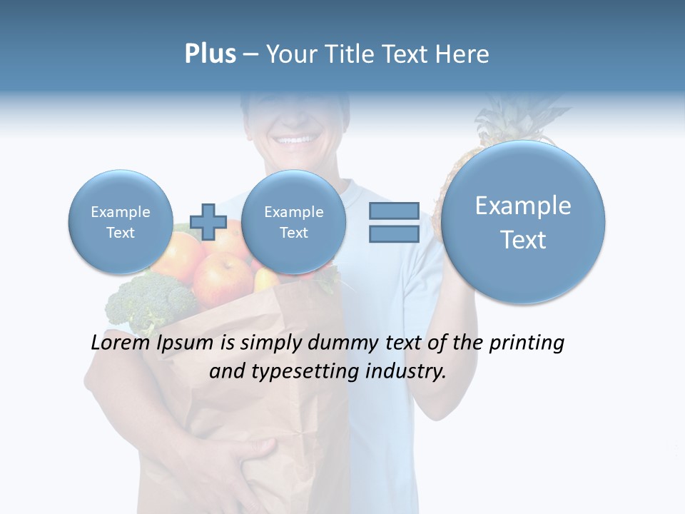 Shopper Customer Vitamin PowerPoint Template