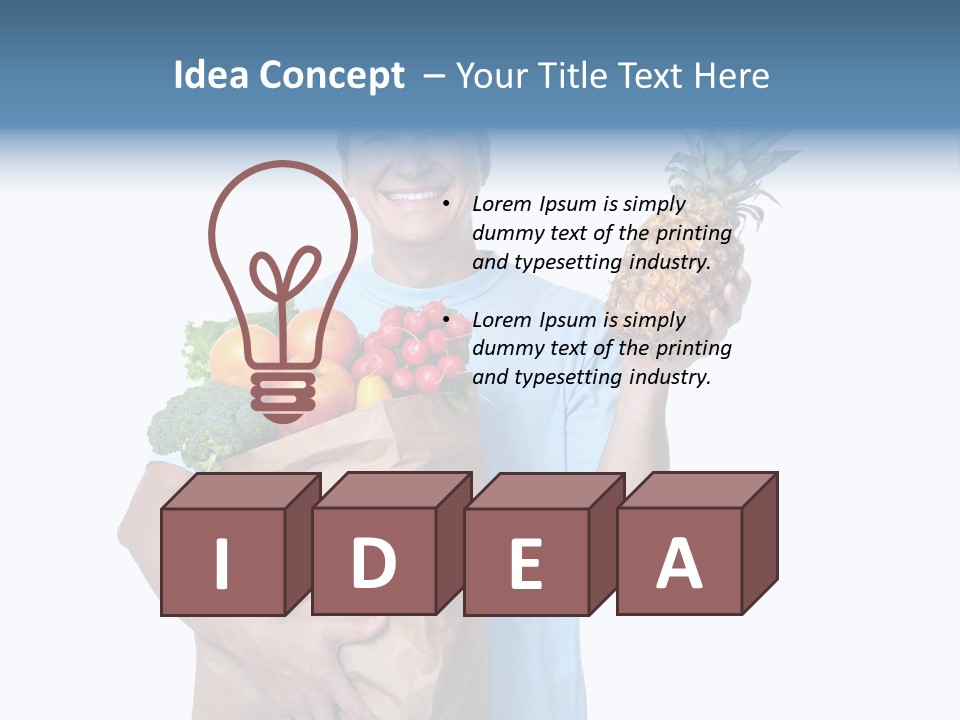 Shopper Customer Vitamin PowerPoint Template