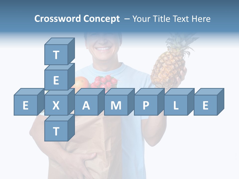 Shopper Customer Vitamin PowerPoint Template