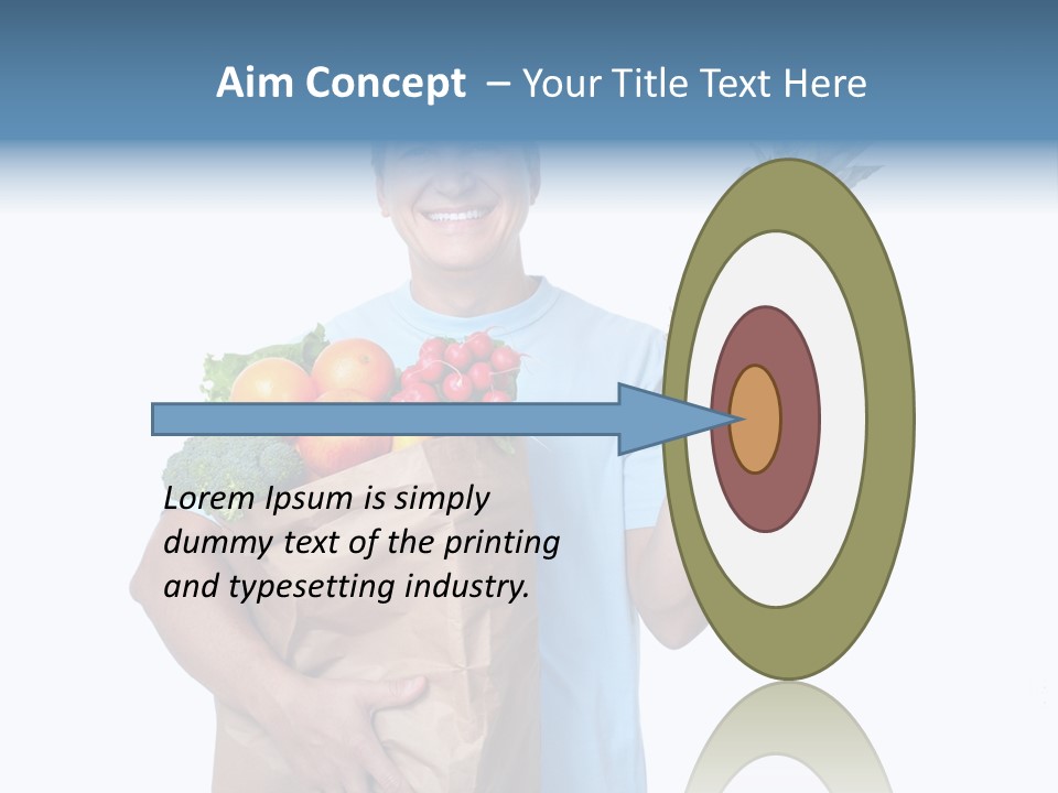 Shopper Customer Vitamin PowerPoint Template