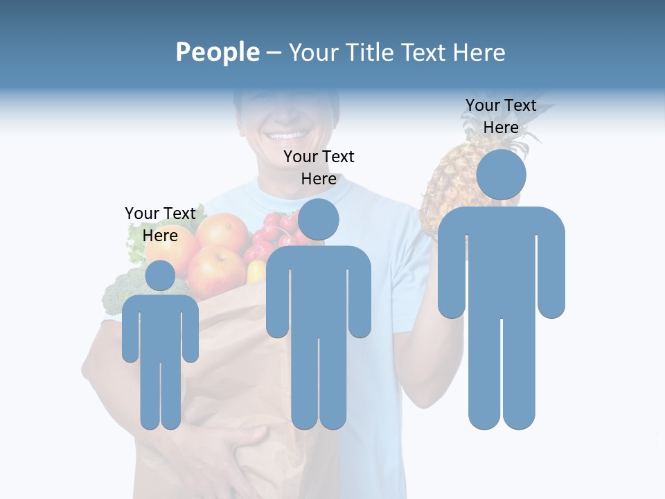 Shopper Customer Vitamin PowerPoint Template