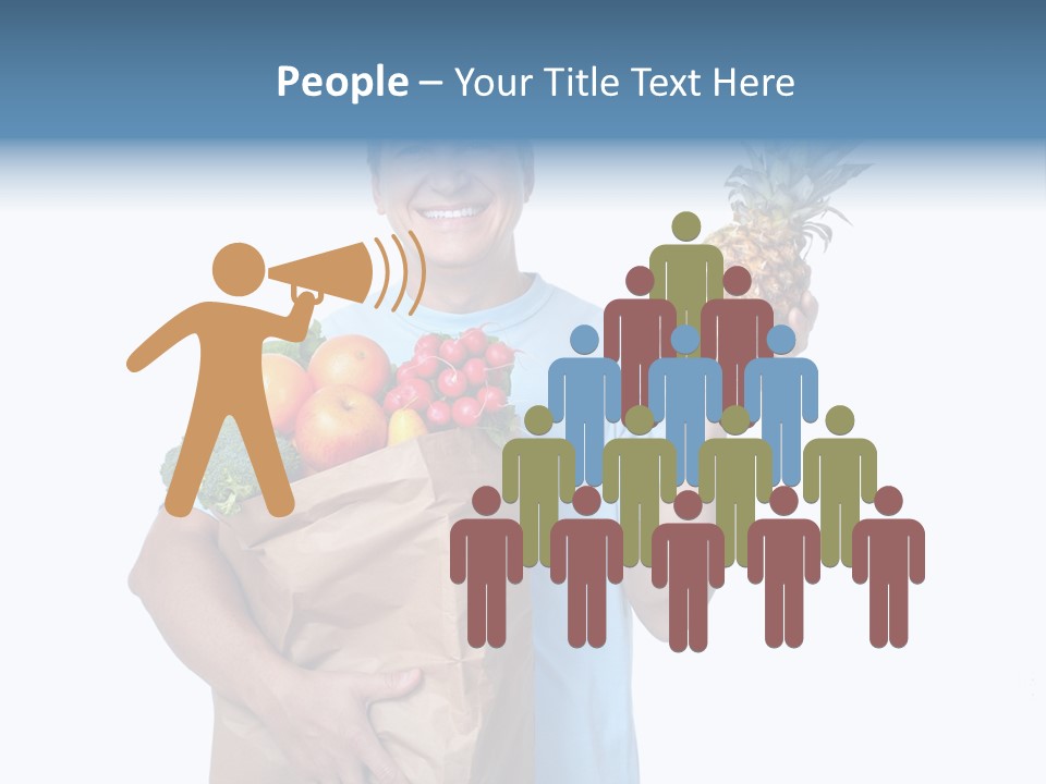 Shopper Customer Vitamin PowerPoint Template