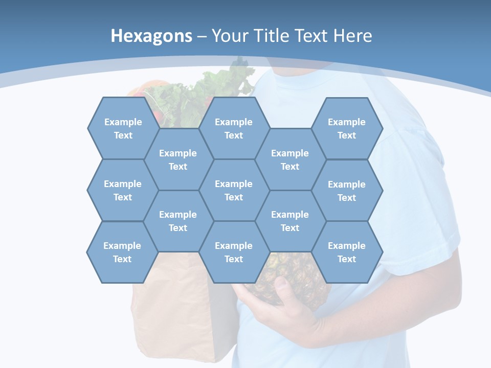 Isolated Smiling Bag PowerPoint Template